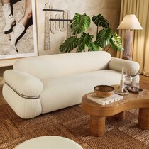 dyanne cream boucle sofa   