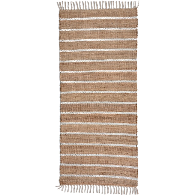 Rugs - Dylan 30" x 6' Runner - Silver/Natural