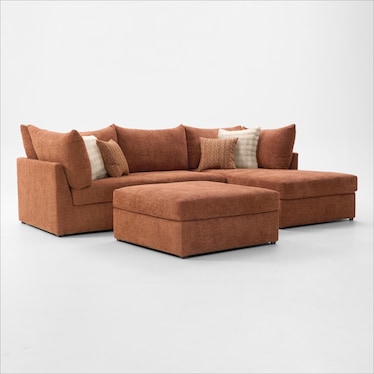 Dylan 2-Piece Sectional with Chaise and Ottoman