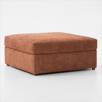 dylan orange ottoman   