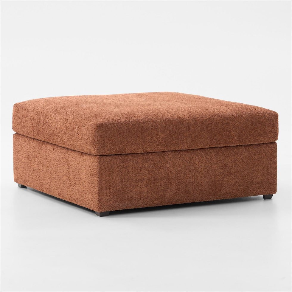 dylan orange ottoman   