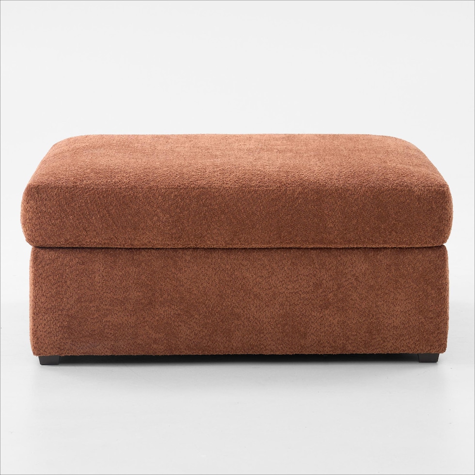 dylan orange ottoman   