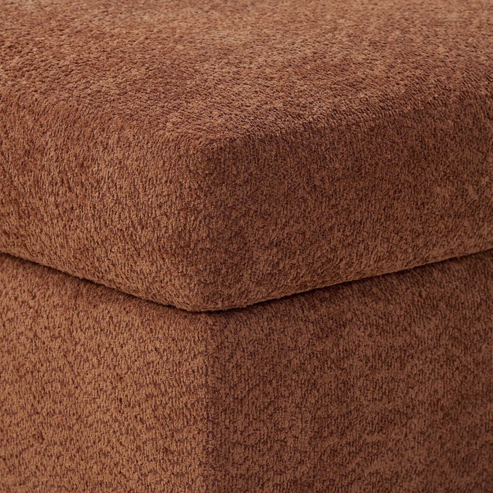 dylan orange ottoman   