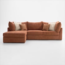 dylan orange sectional   