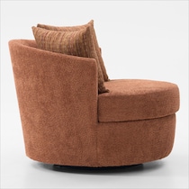 dylan orange swivel chair   