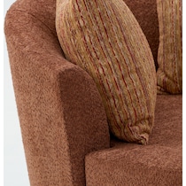 dylan orange swivel chair   