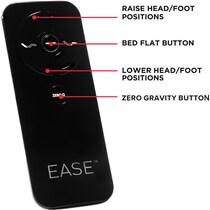 ease  gray twin xl adjustable foundation   
