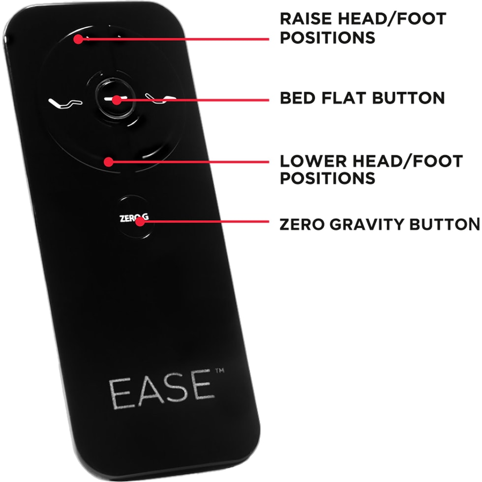 ease  gray twin xl adjustable foundation   