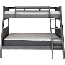 easton gray twin over full bunk bed   