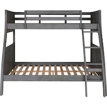 easton gray twin over full bunk bed   