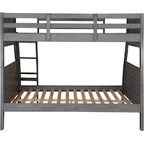 easton gray twin over full bunk bed   