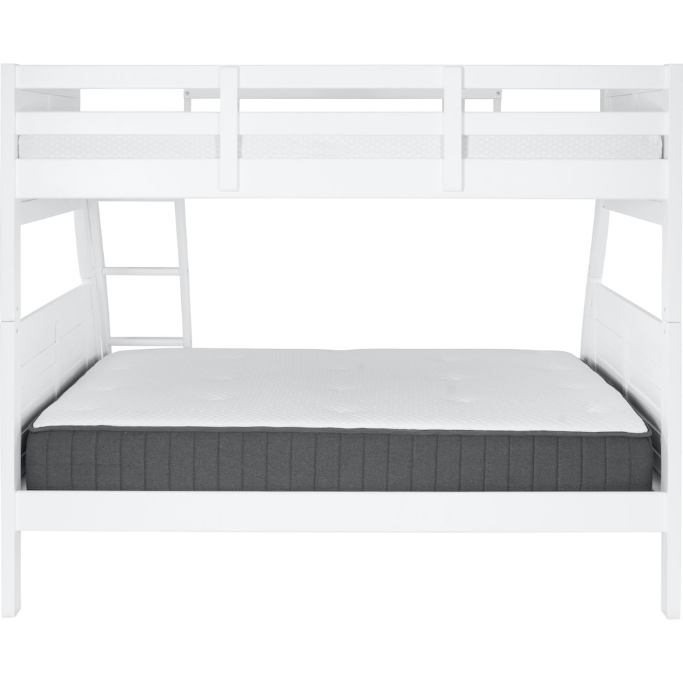 easton white twin over full bunk bed   