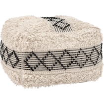 eastview beige black ottoman   