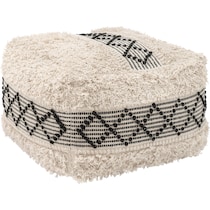 eastview beige black ottoman   