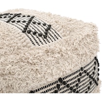 eastview beige black ottoman   