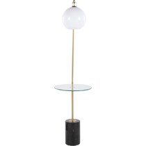 eastview gold white floor lamp   