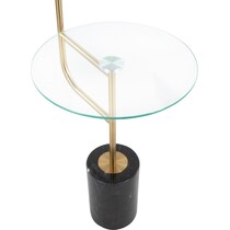 eastview gold white floor lamp   