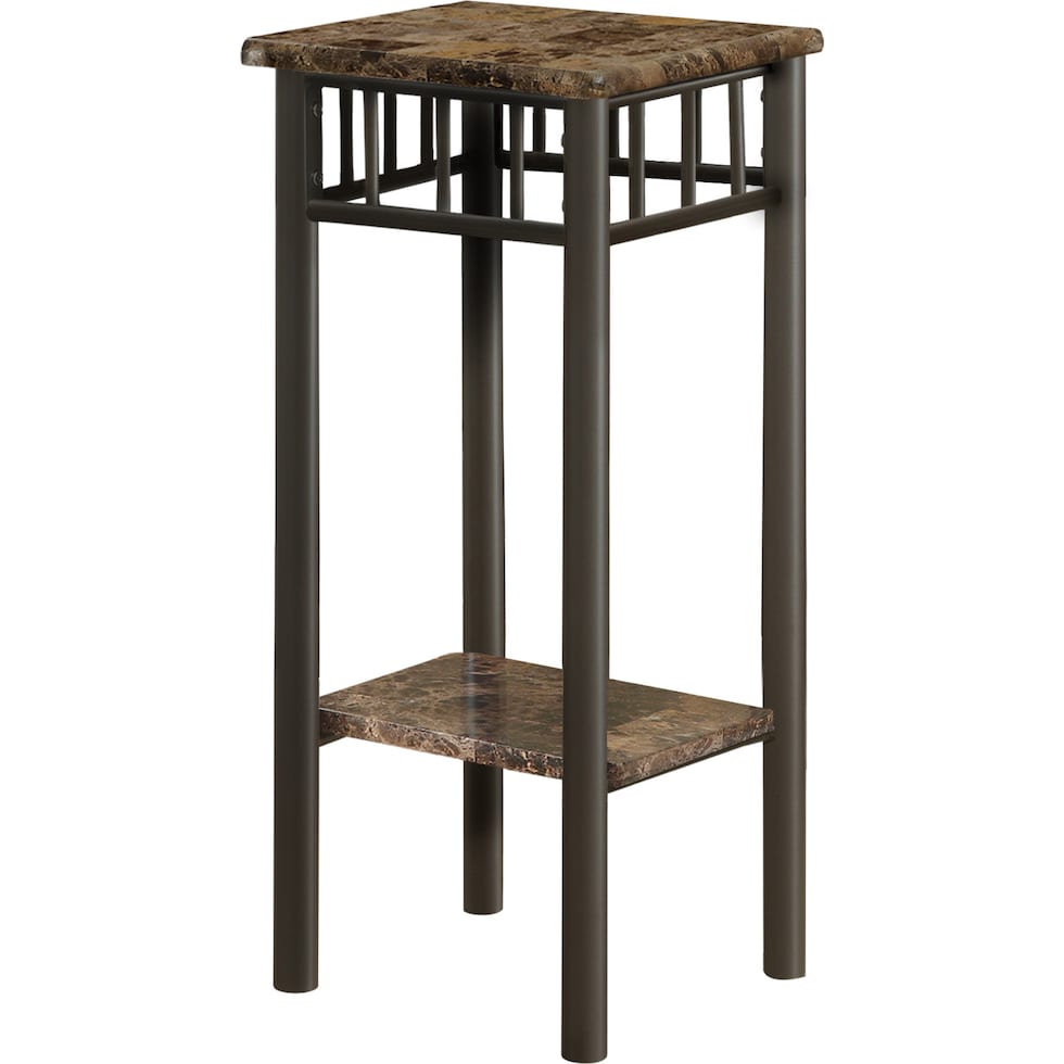 ebba dark brown end table   