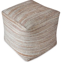 ecco light brown pouf   