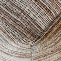ecco light brown pouf   