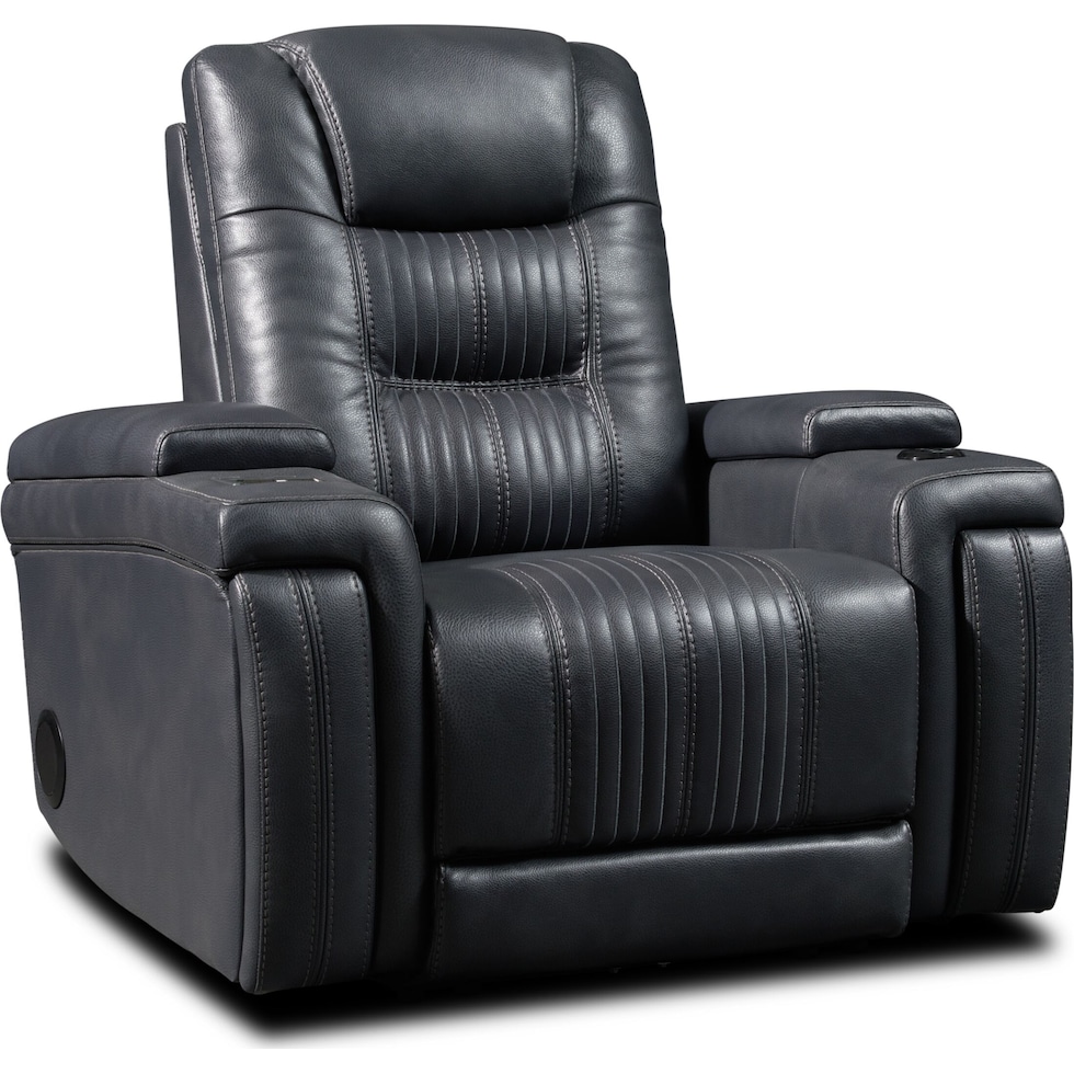 echo gray power recliner   