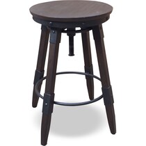 eddie dark brown bar stool   