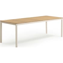 edgartown light brown outdoor dining table   