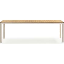 edgartown light brown outdoor dining table   