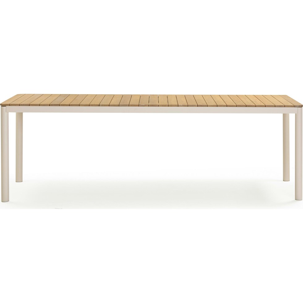 edgartown light brown outdoor dining table   