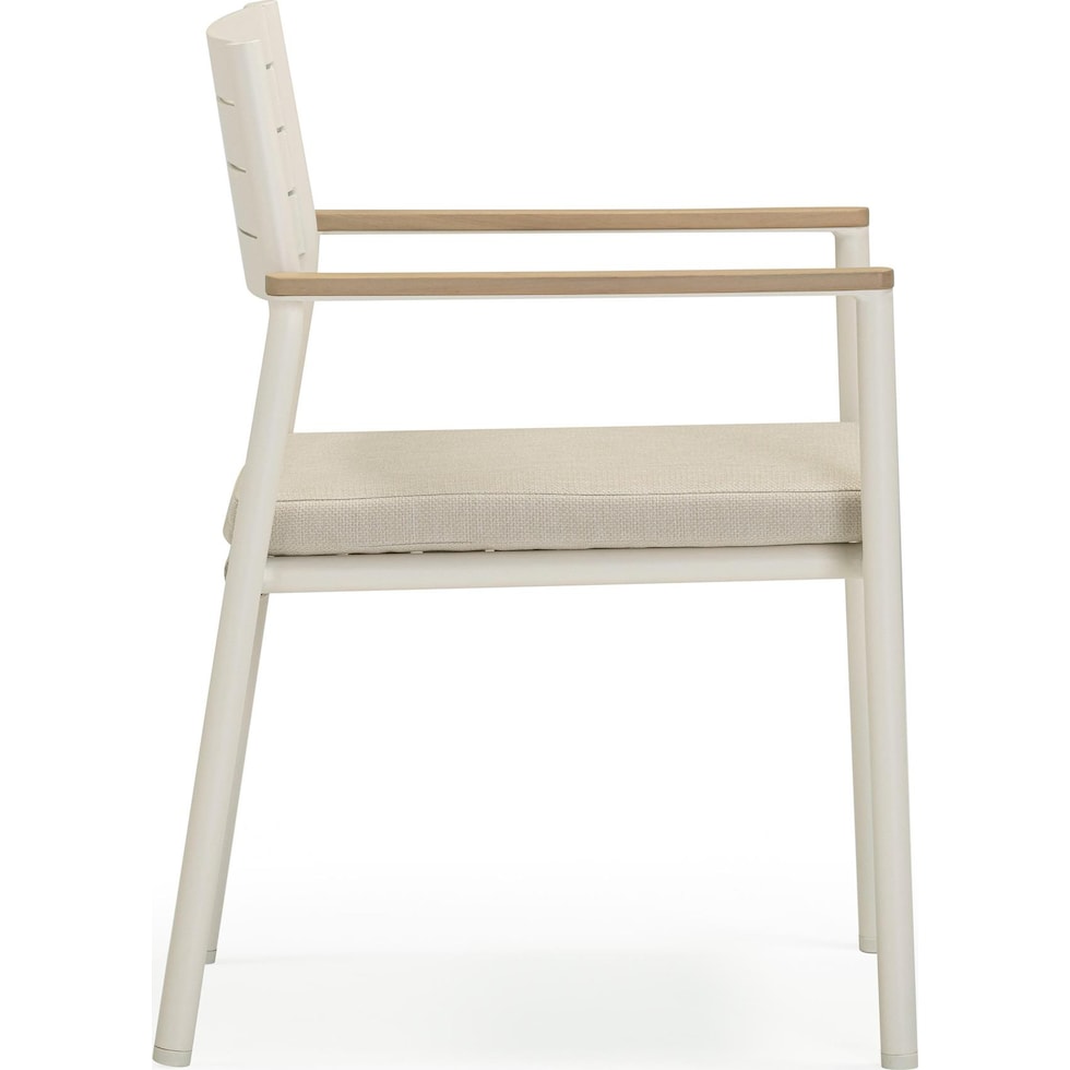 edgartown white outdoor chair   