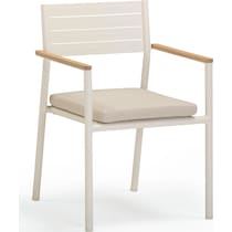edgartown white outdoor chair   