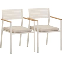 edgartown white outdoor chair   