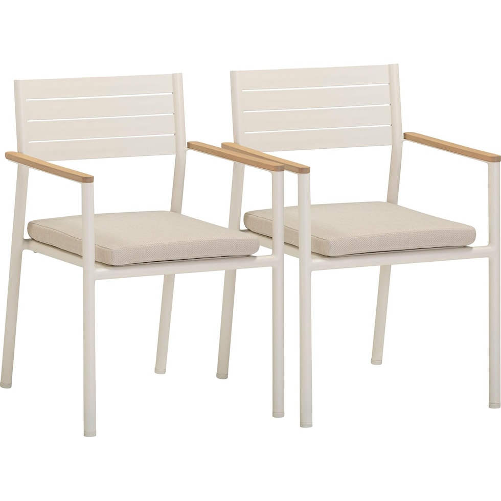 edgartown white outdoor chair   