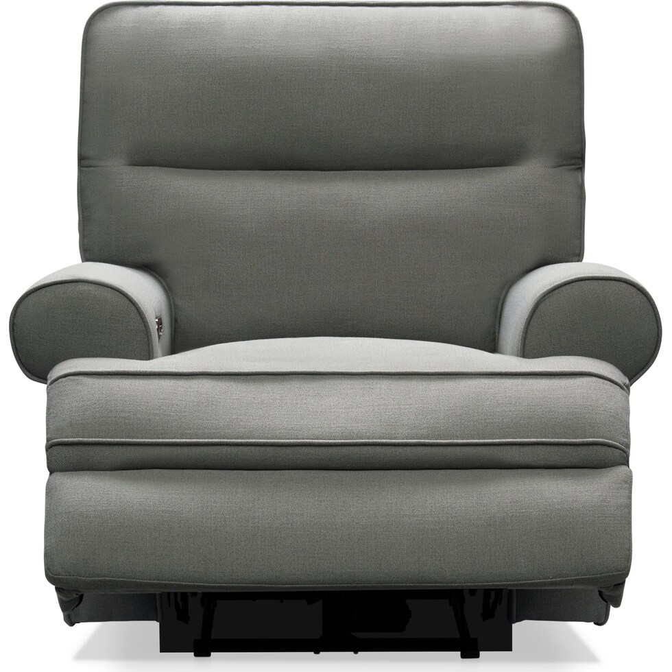edgehill gray power recliner   