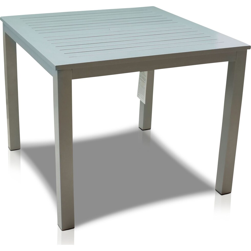 edgewater gray outdoor dinette   