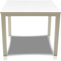 edgewater white outdoor dining table   