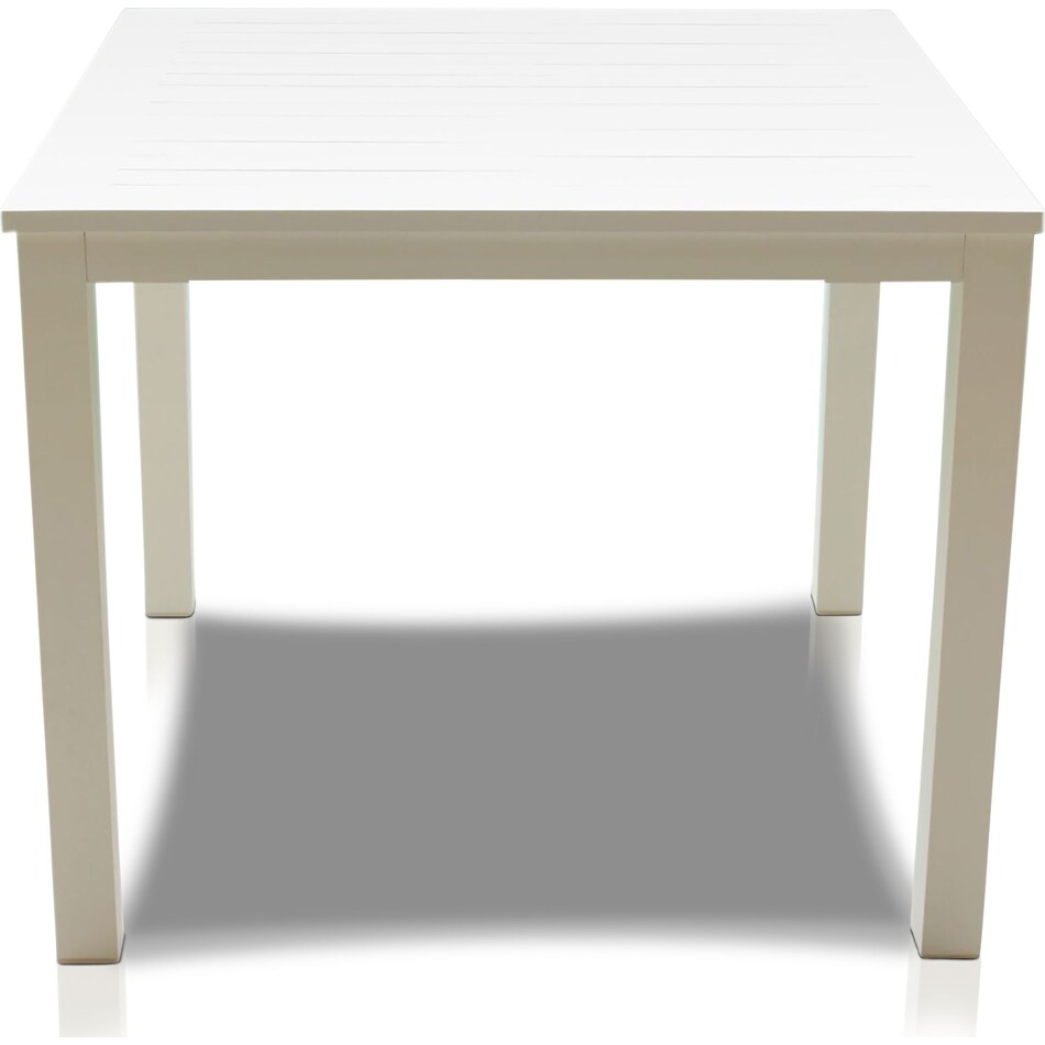 edgewater white outdoor dining table   