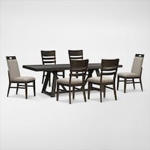 edison dark brown  pc dining room web   