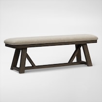 edison dark brown dining bench web   