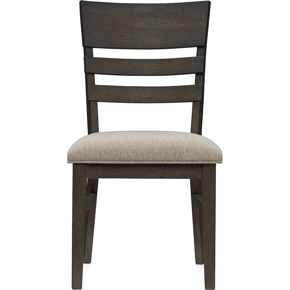 edison dark brown dining chair   