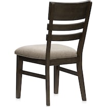 edison dark brown dining chair   