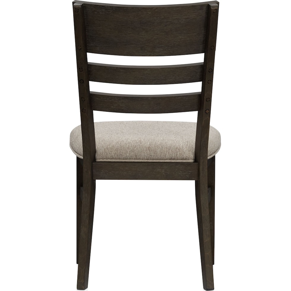 edison dark brown dining chair   