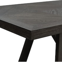 edison dark brown dining table   