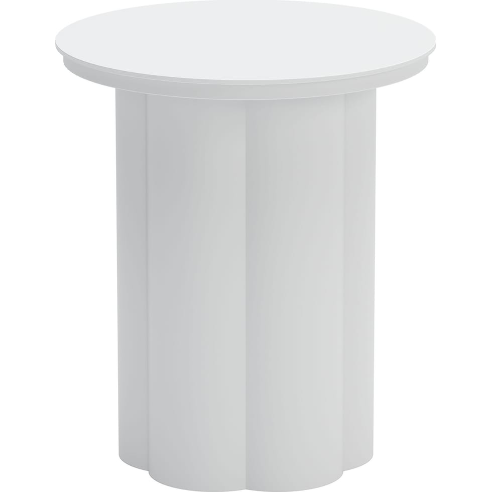 edisto white accent table   