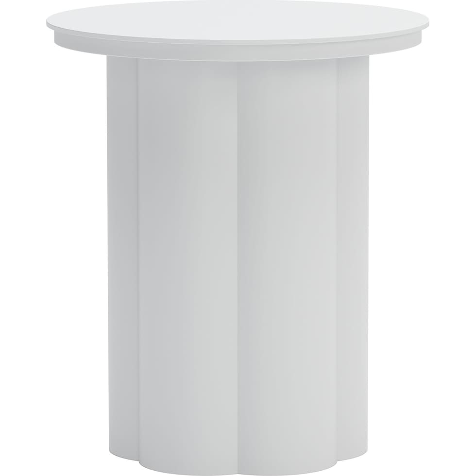 edisto white accent table   