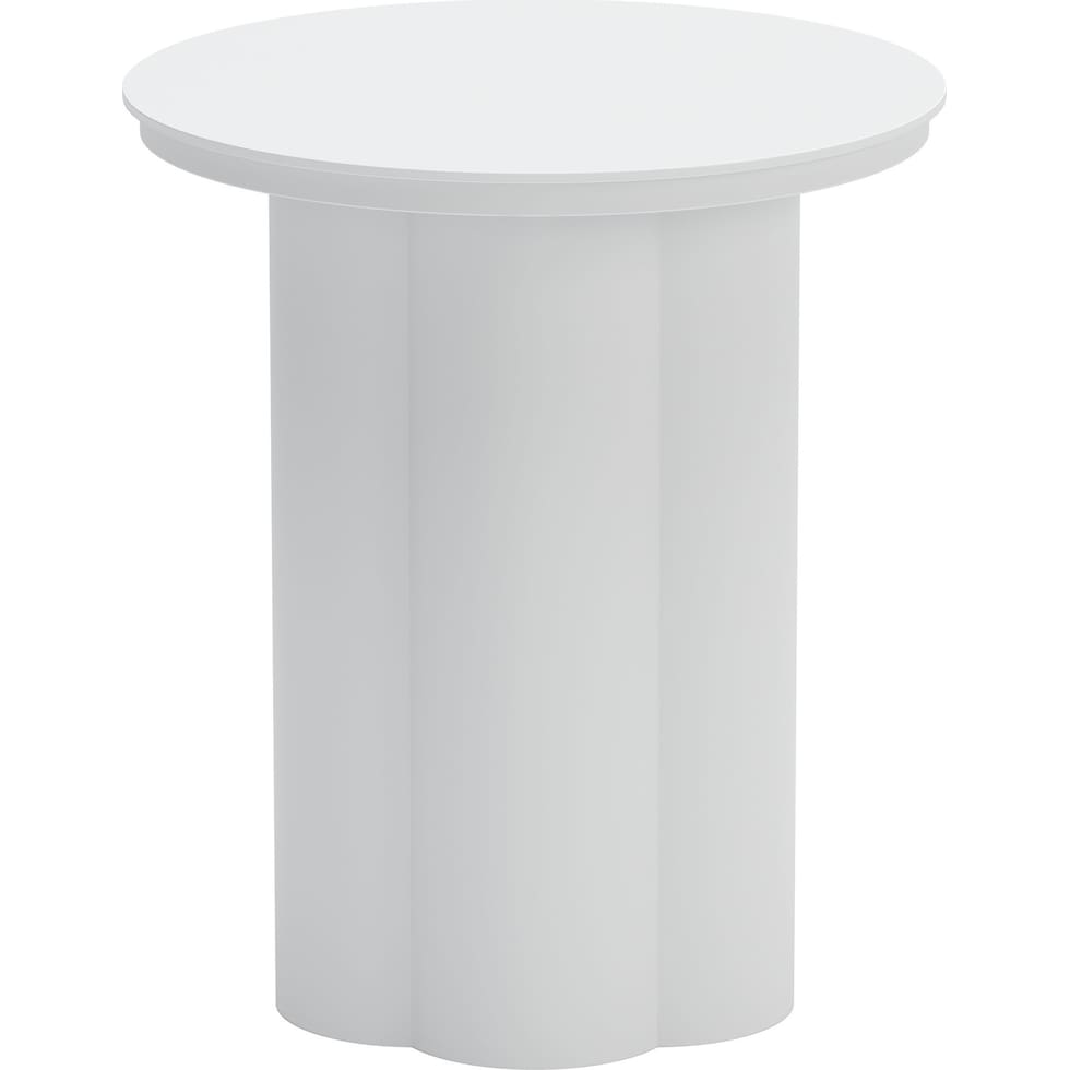 edisto white accent table   