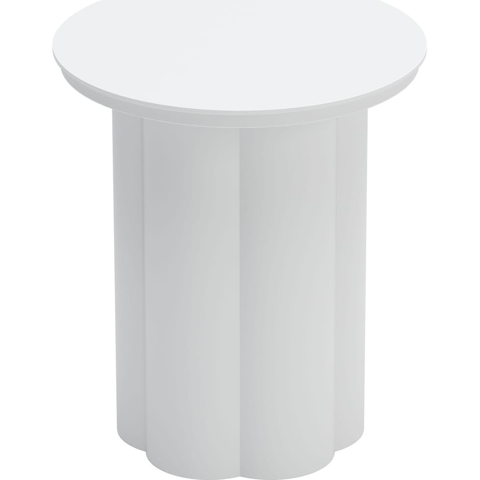 edisto white accent table   