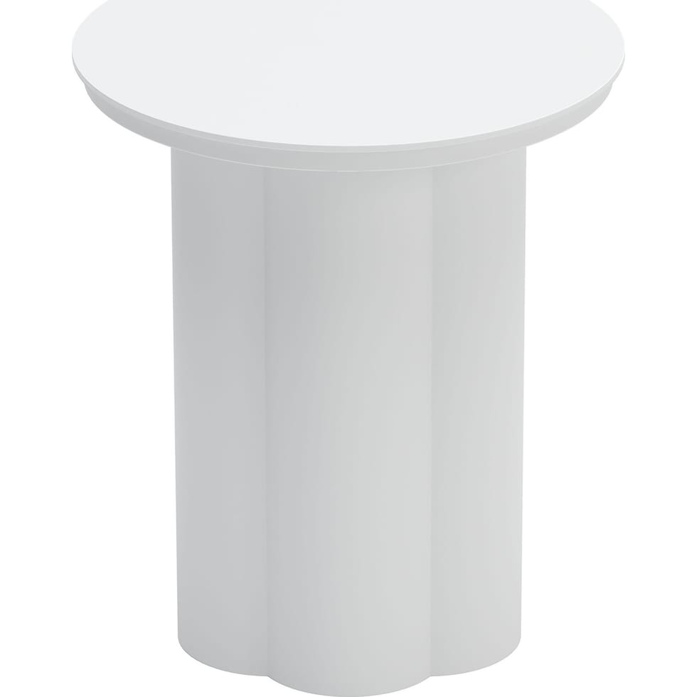 edisto white accent table   