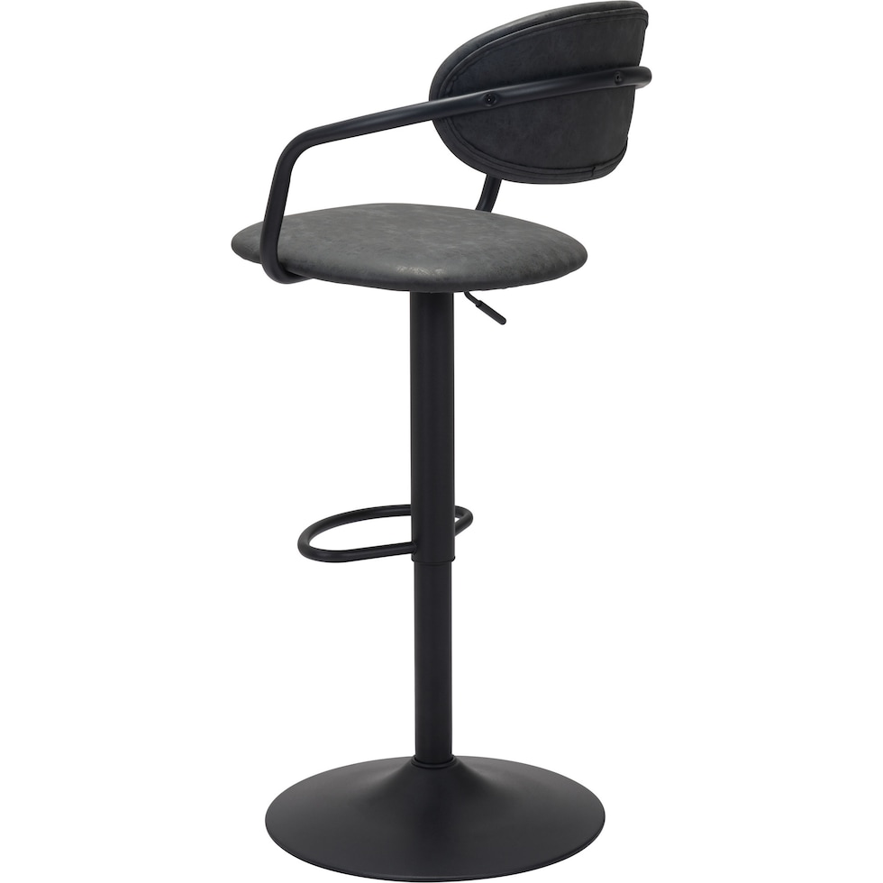 edith black bar stool   