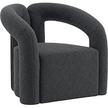 edmonda black accent chair   